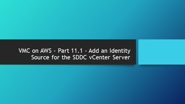 VMC on AWS – Part 4.2 – How to Create a Virtual Machine