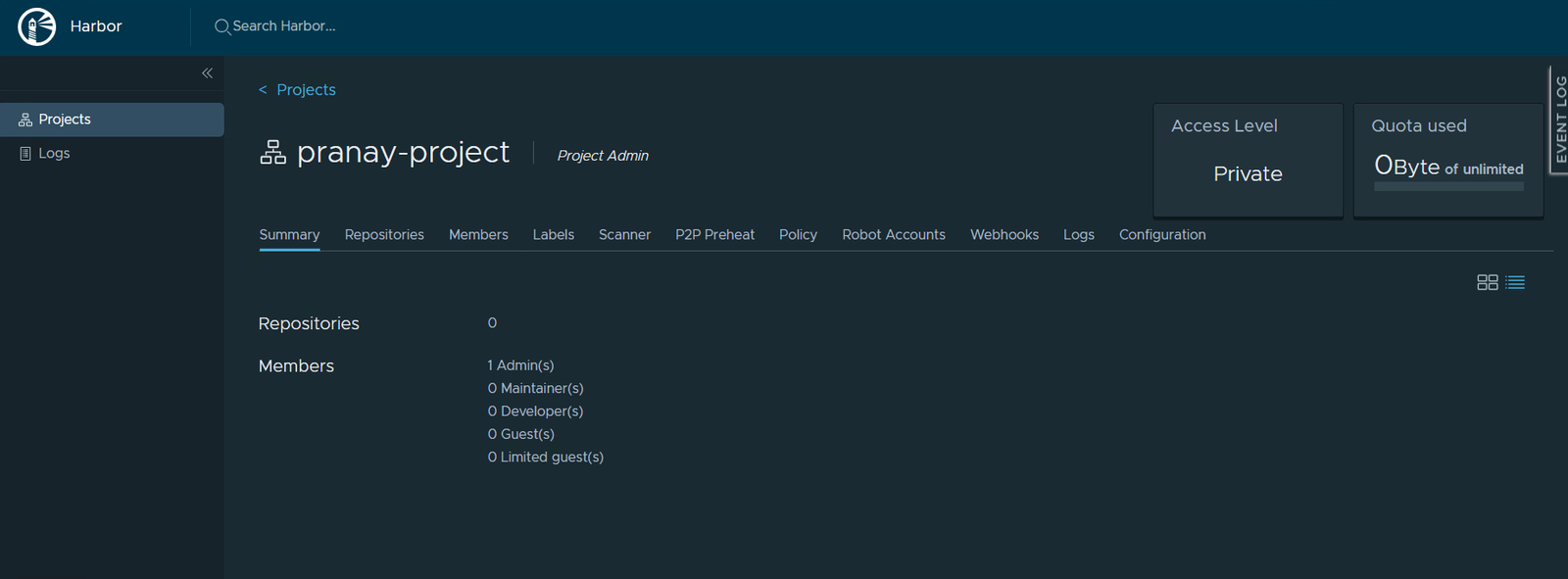 The Summary tab
