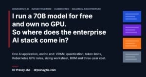 I run a 70B model for free and own no GPU. So where does the enterprise AI stack come in?