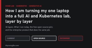 How I am turning my one laptop into a full AI and Kubernetes lab, layer by layer