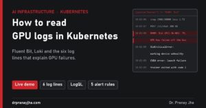 How to read GPU logs in Kubernetes