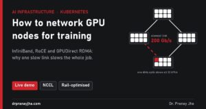 How to network GPU nodes for multi-node training