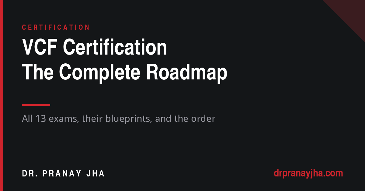 A Complete Roadmap to the VMware VCF Certification Track